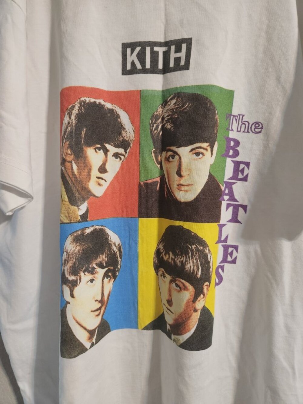 KITH x Beatles NWT 1962 Vintage Tee White Four-panel graphic size XL - Picture 3 of 6